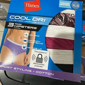 Hanes Cool Dri Hipster 3 packs